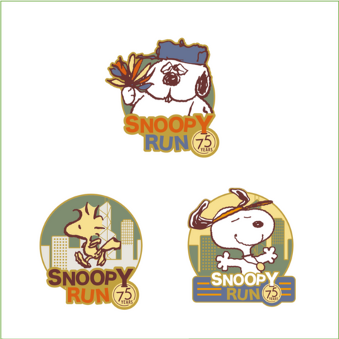 [西沙Run預訂] Snoopy RUN 襟章（3 款）