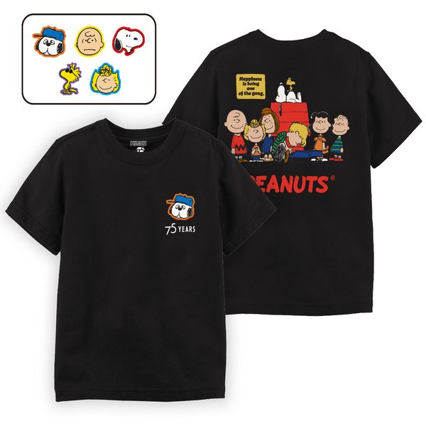[S75th] Snoopy 75 週年綉花章T裇