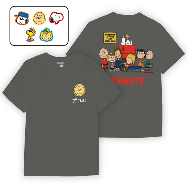 [S75th] Snoopy 75 週年綉花章T裇