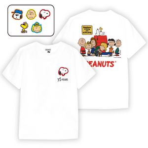 [S75th] Snoopy 75 週年綉花章T裇