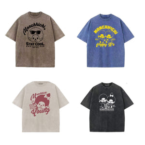 [網上預訂&POS]  各款 Monchhichi 洗水 Tee（LifeLike）