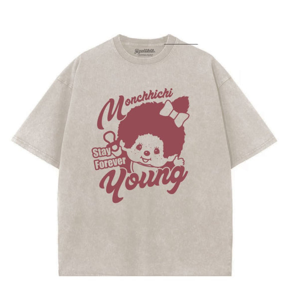 [網上預訂&POS]  各款 Monchhichi 洗水 Tee（LifeLike）
