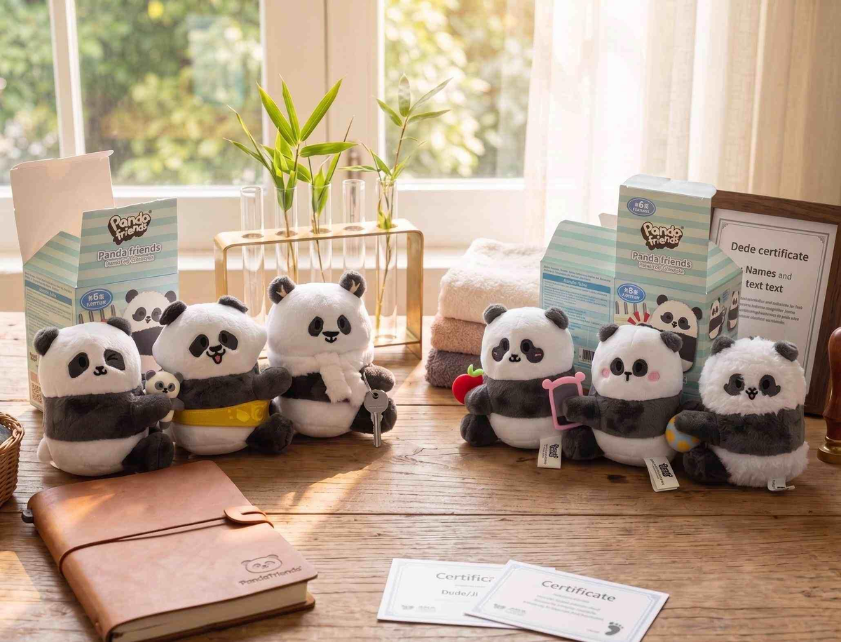 [訂購]Panda friends 毛絨公仔系列產品