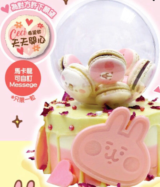 (Pre-order Cake) 馬卡龍水晶球蛋糕